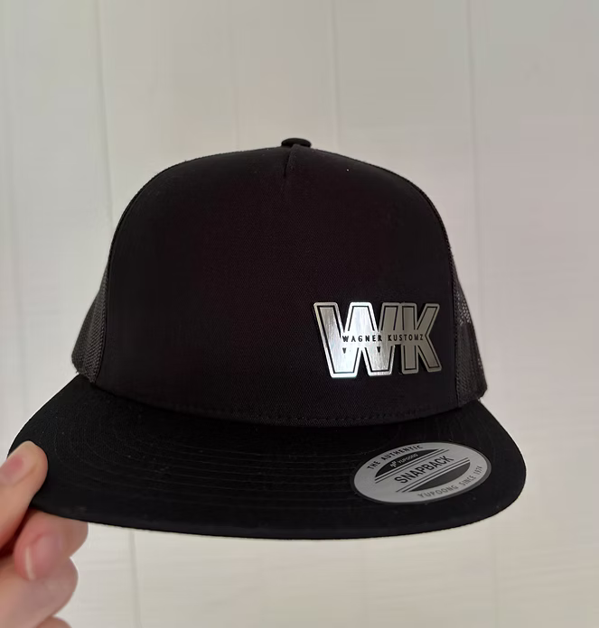 Black Flat Brim w/ Acrylic WK Patch